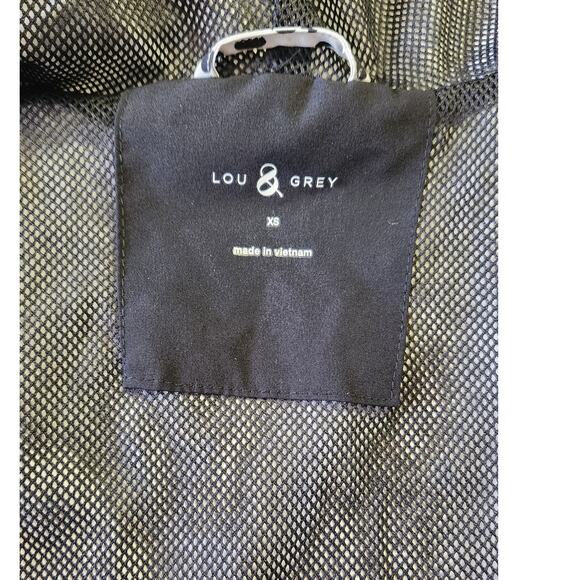 Lou & Grey Black Leopard Print Wanderweave Windbreaker Jacket Size XS NWOT - Picture 6 of 7